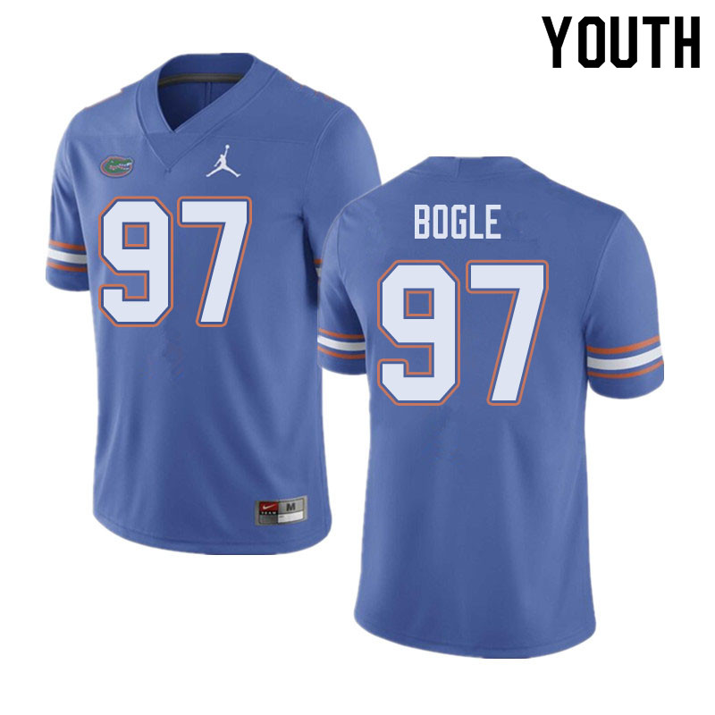 Jordan Brand Youth #97 Khris Bogle Florida Gators College Football Jerseys Sale-Blue